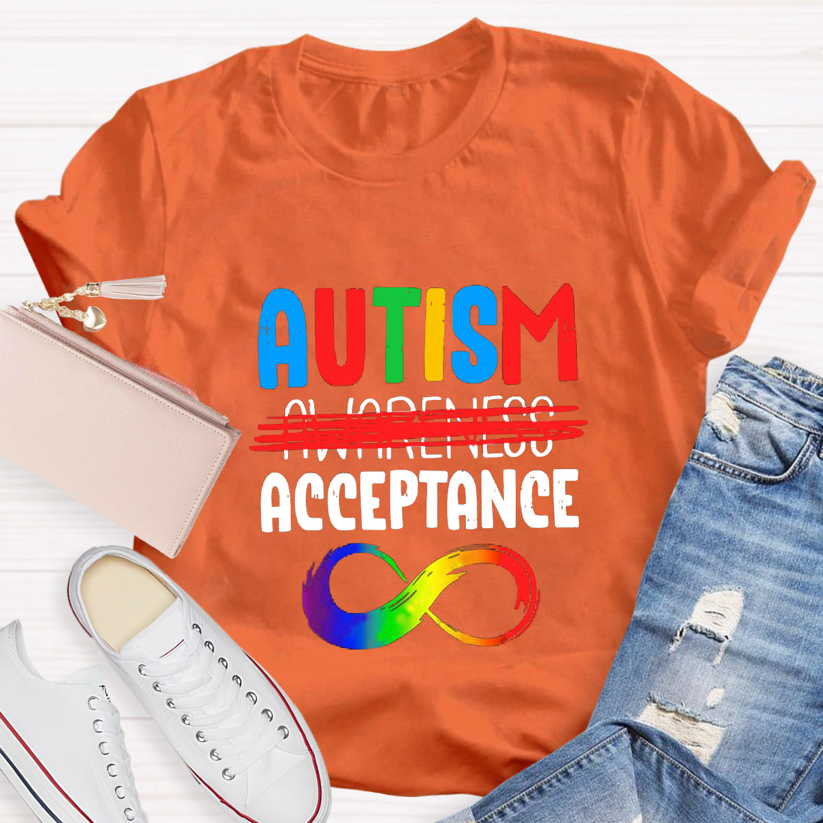 Autism Acceptance Infinity Symbol T-Shirt