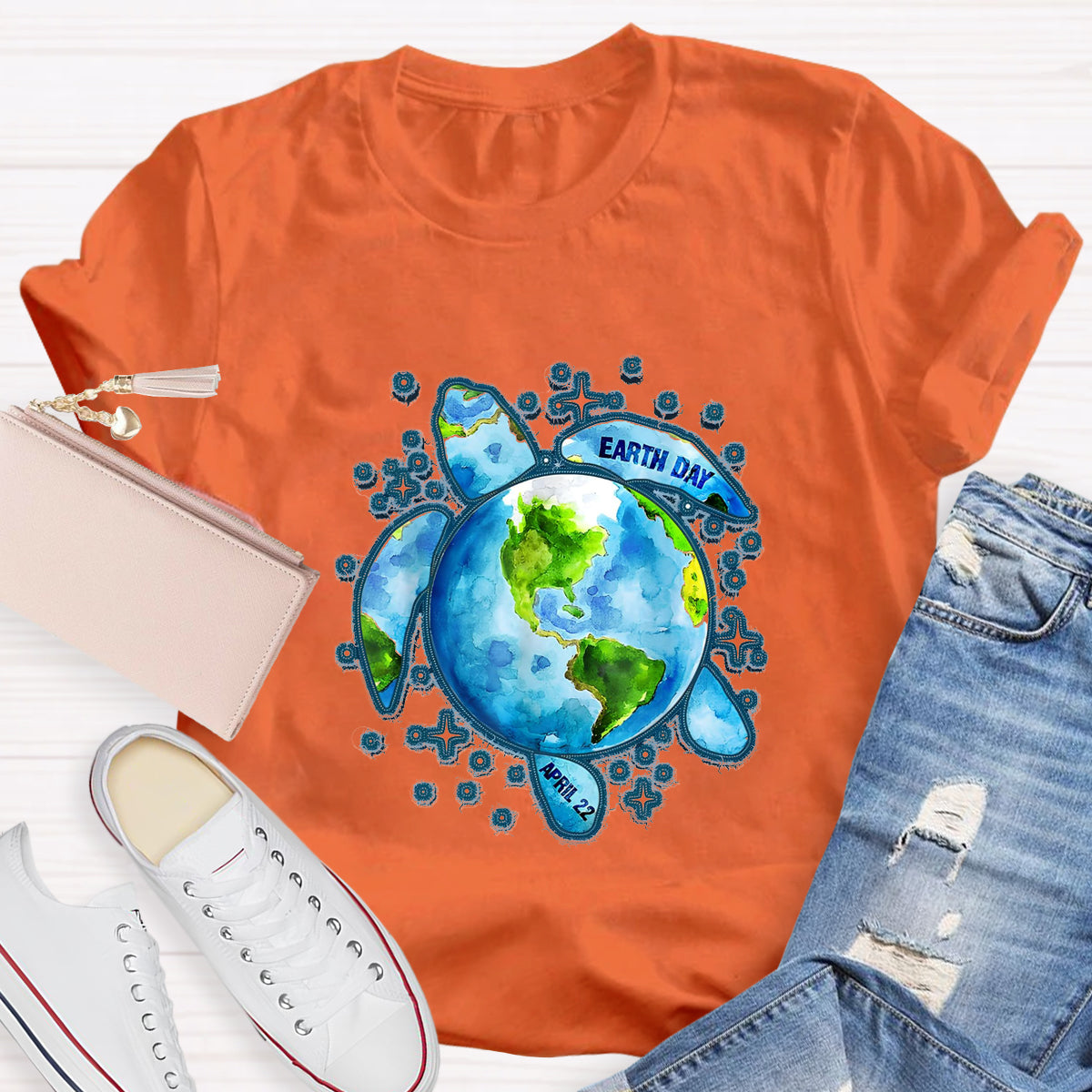 Earth Day Save The Turtles Teacher T-Shirt