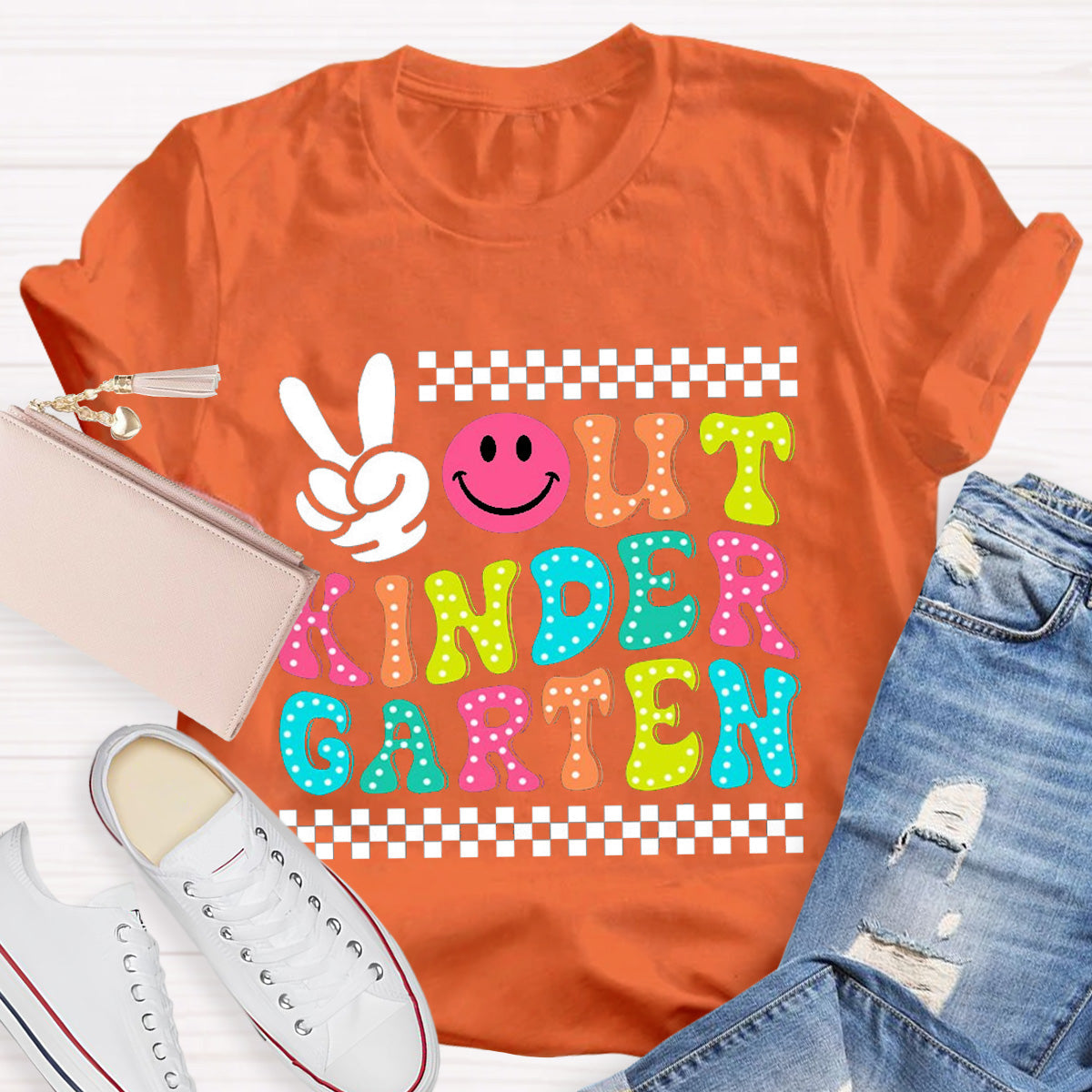 Personalized Grade Out Kindergarten Teacher T-Shirt