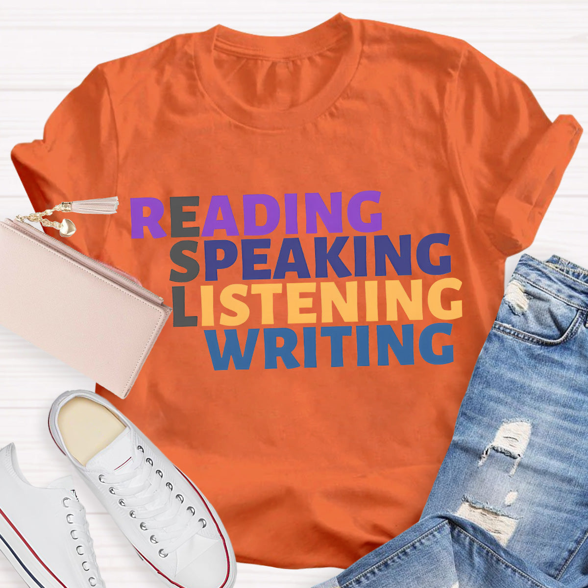 Read Speak Listen Write ESL Teacher T-Shirt