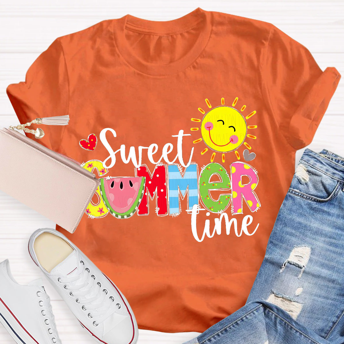Sweet Summer Time Sunny Teacher T-Shirt