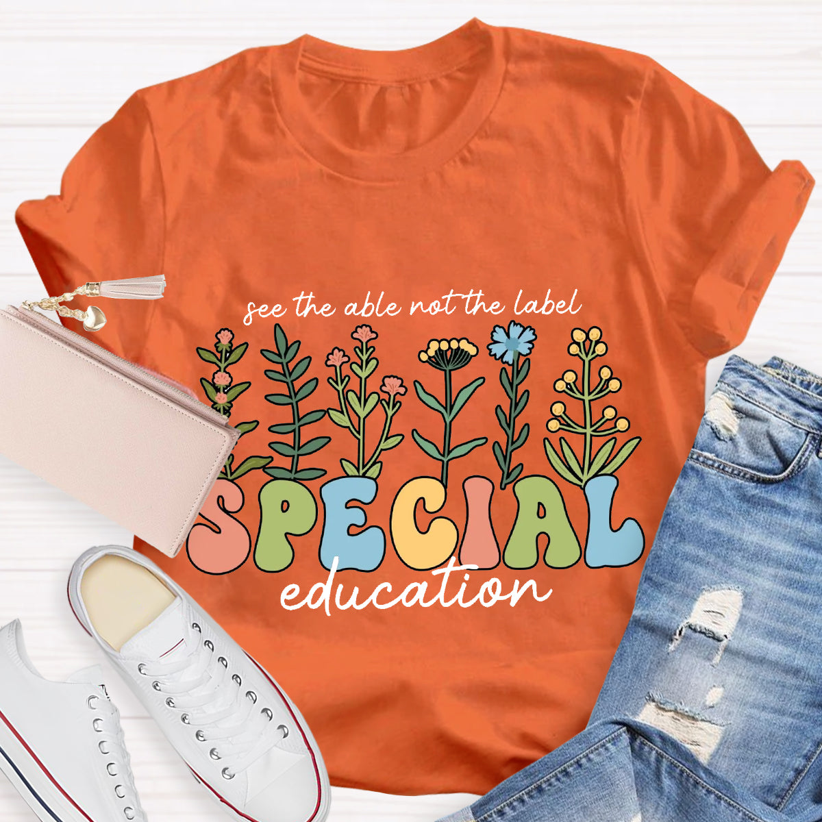 See The Able Not the Label Special Education Teacher T-Shirt