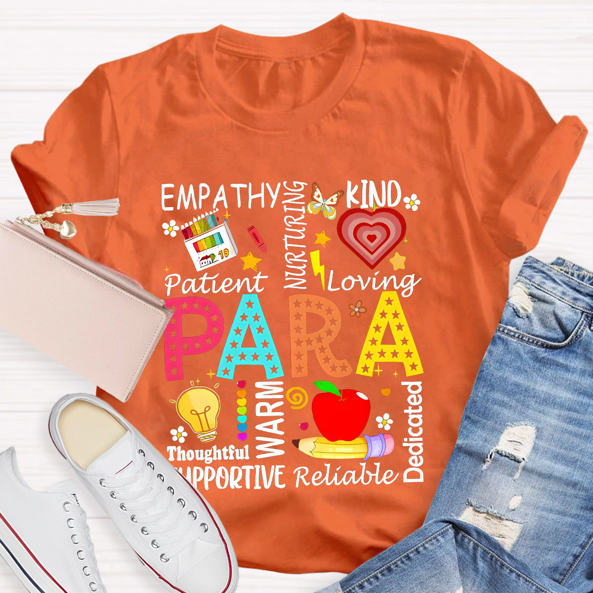 Para Warm Empathy Kind Loving Teacher T-Shirt