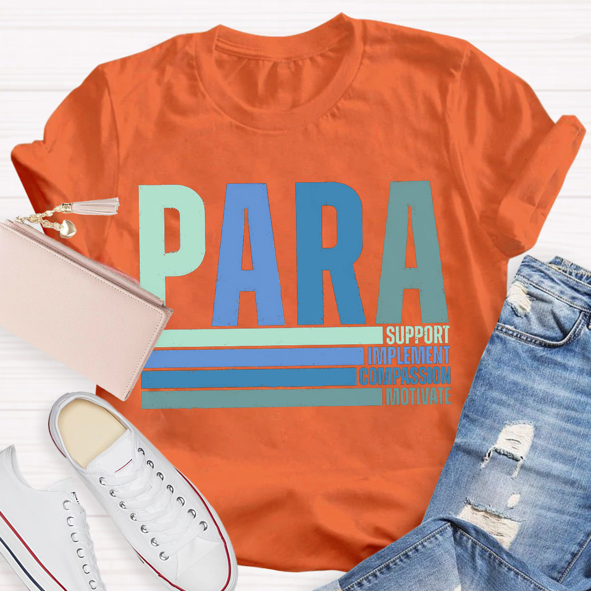 Support And Motivate Teacher T-Shirt