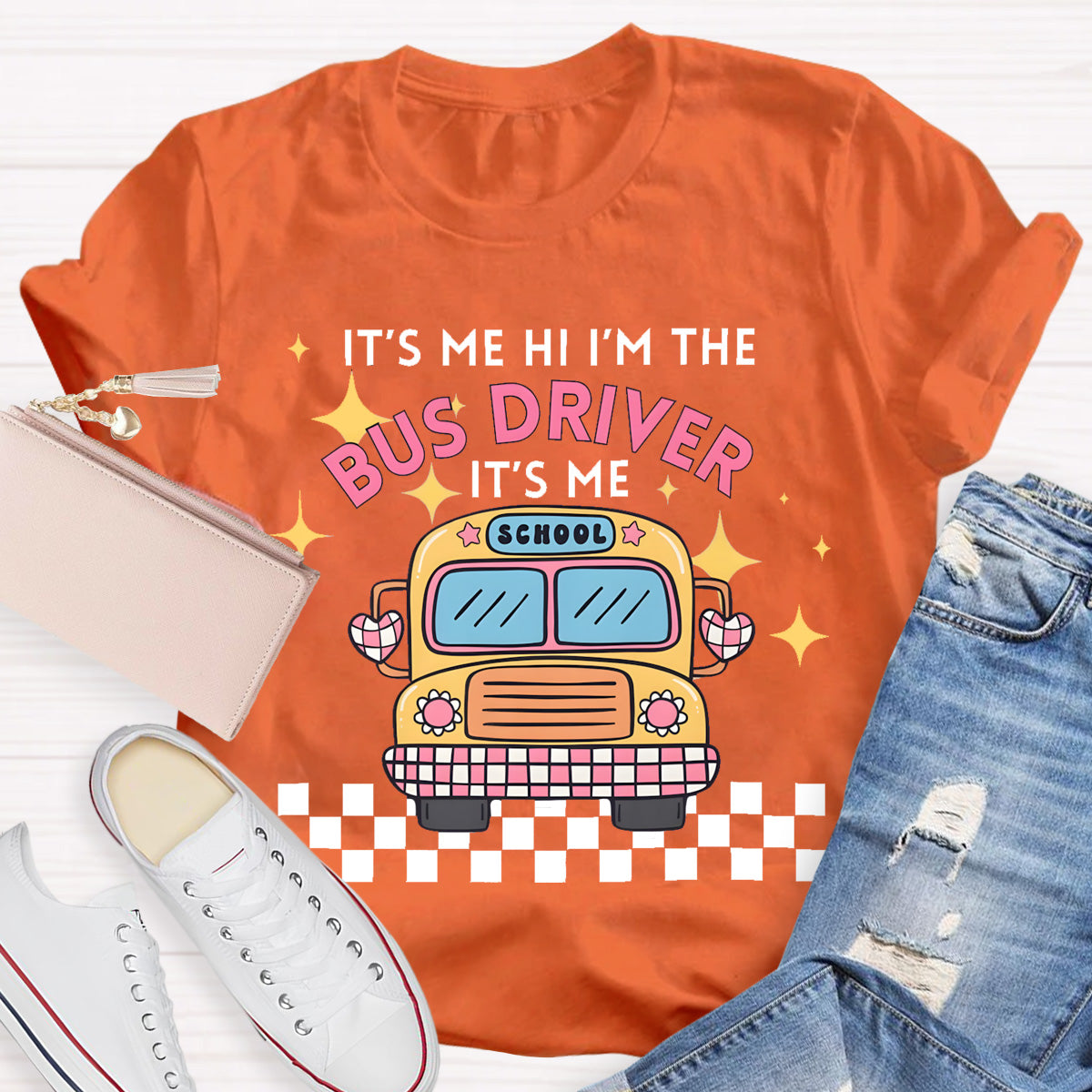 It's Me Hi I'm The School Bus Driver T-Shirt
