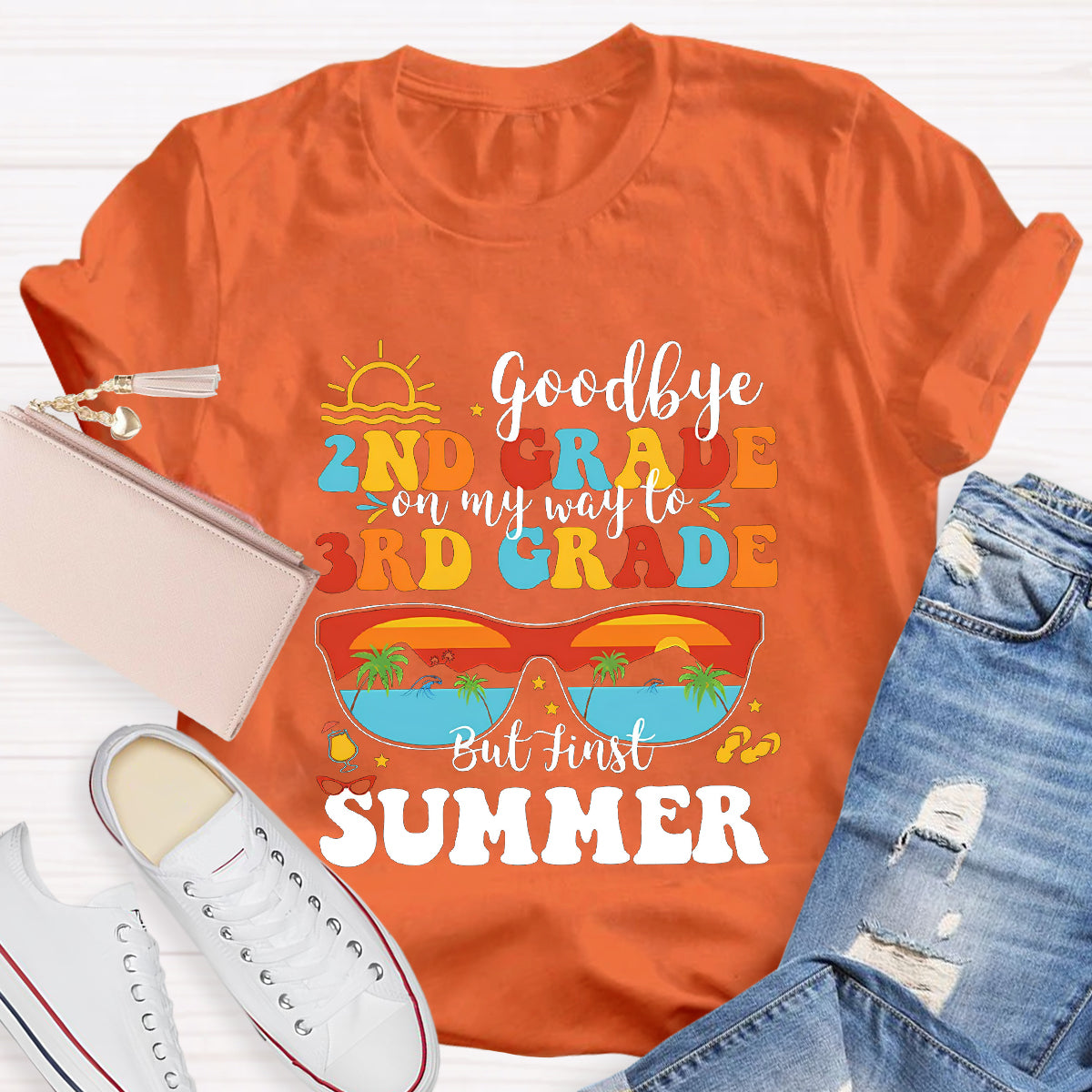 Personalized Grade Good Bye 2nd On My Way To 3rd T-Shirt