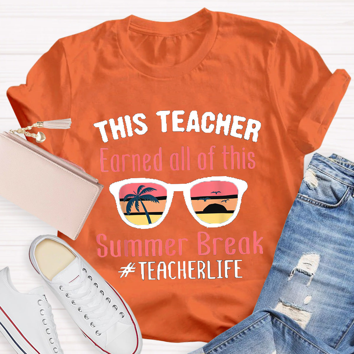 Summer Break Teacher Life Teacher T-Shirt