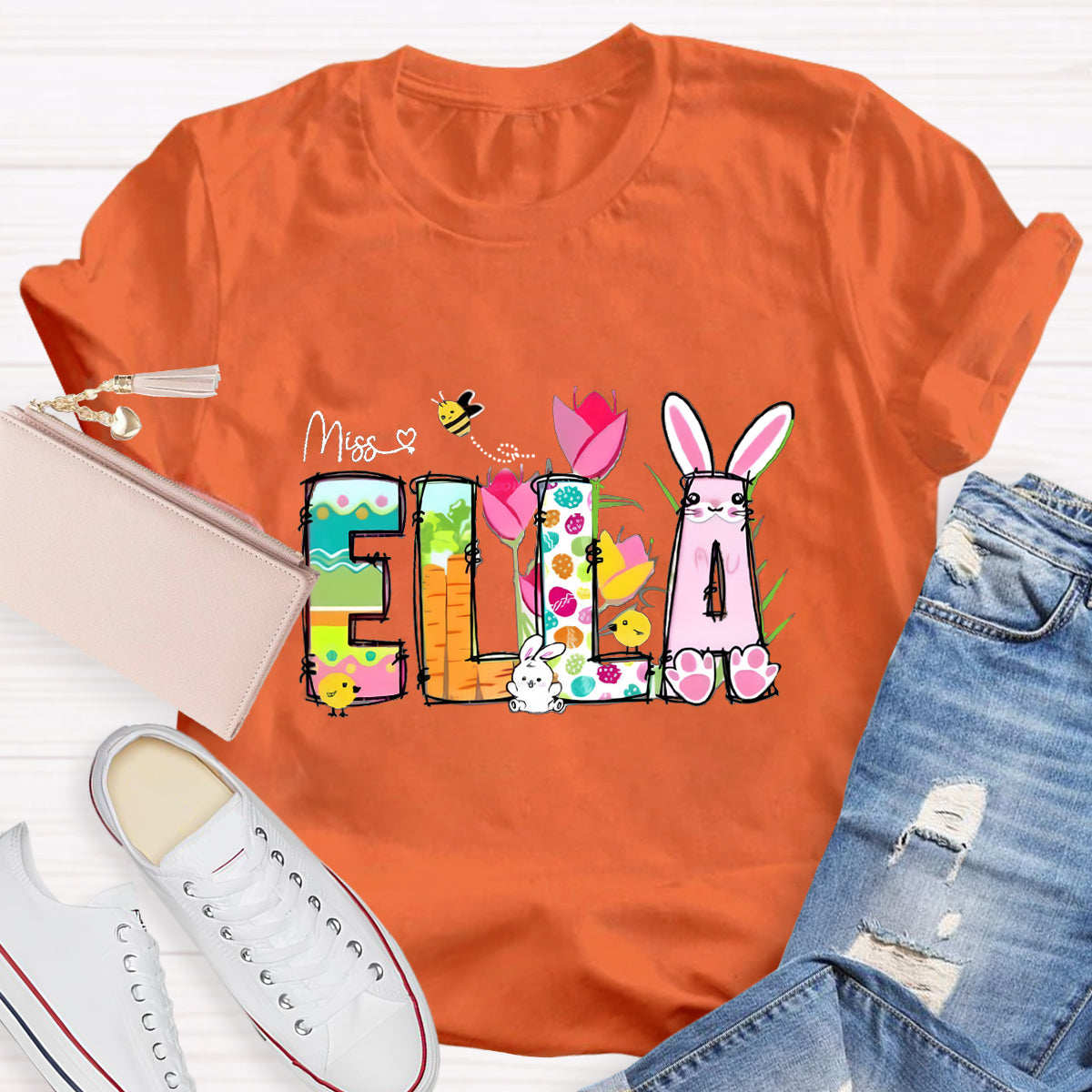 Personalized Easter Name Funny Bee T-Shirt