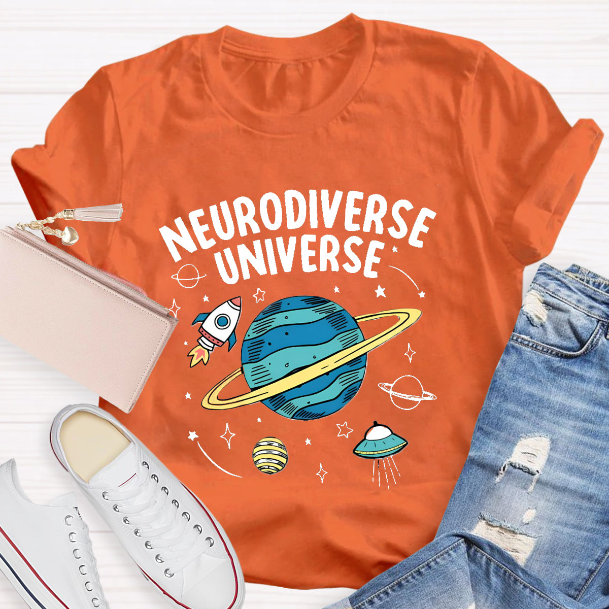 Neurodiverse Universe Teacher T-Shirt