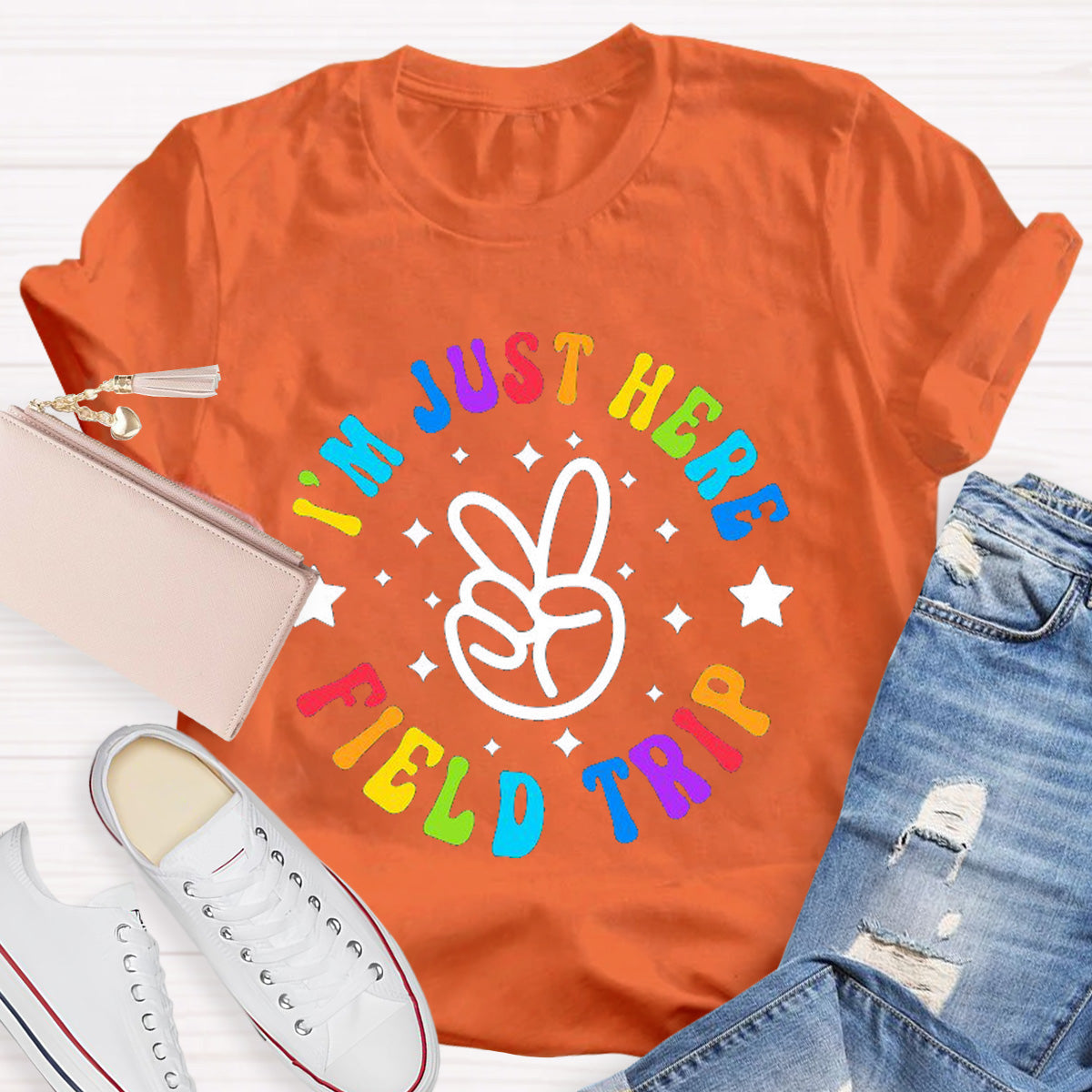 I'm  Just Here Field Trip Teacher T-Shirt