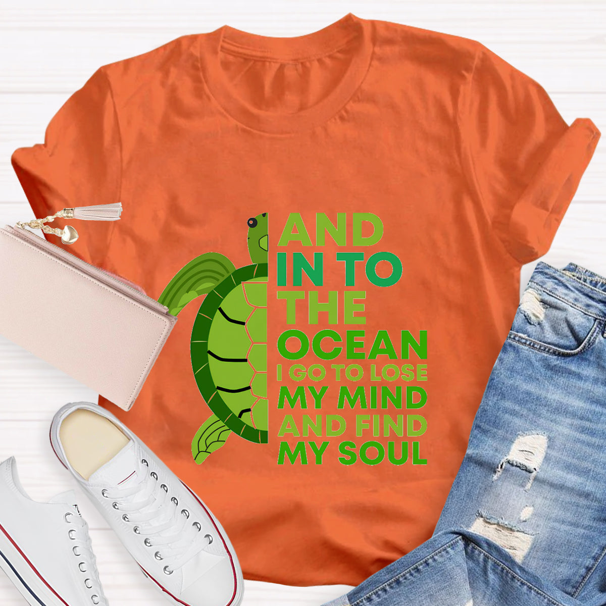 And Into The Ocean I Go To Lose My Mind Find My Soul  T-Shirt