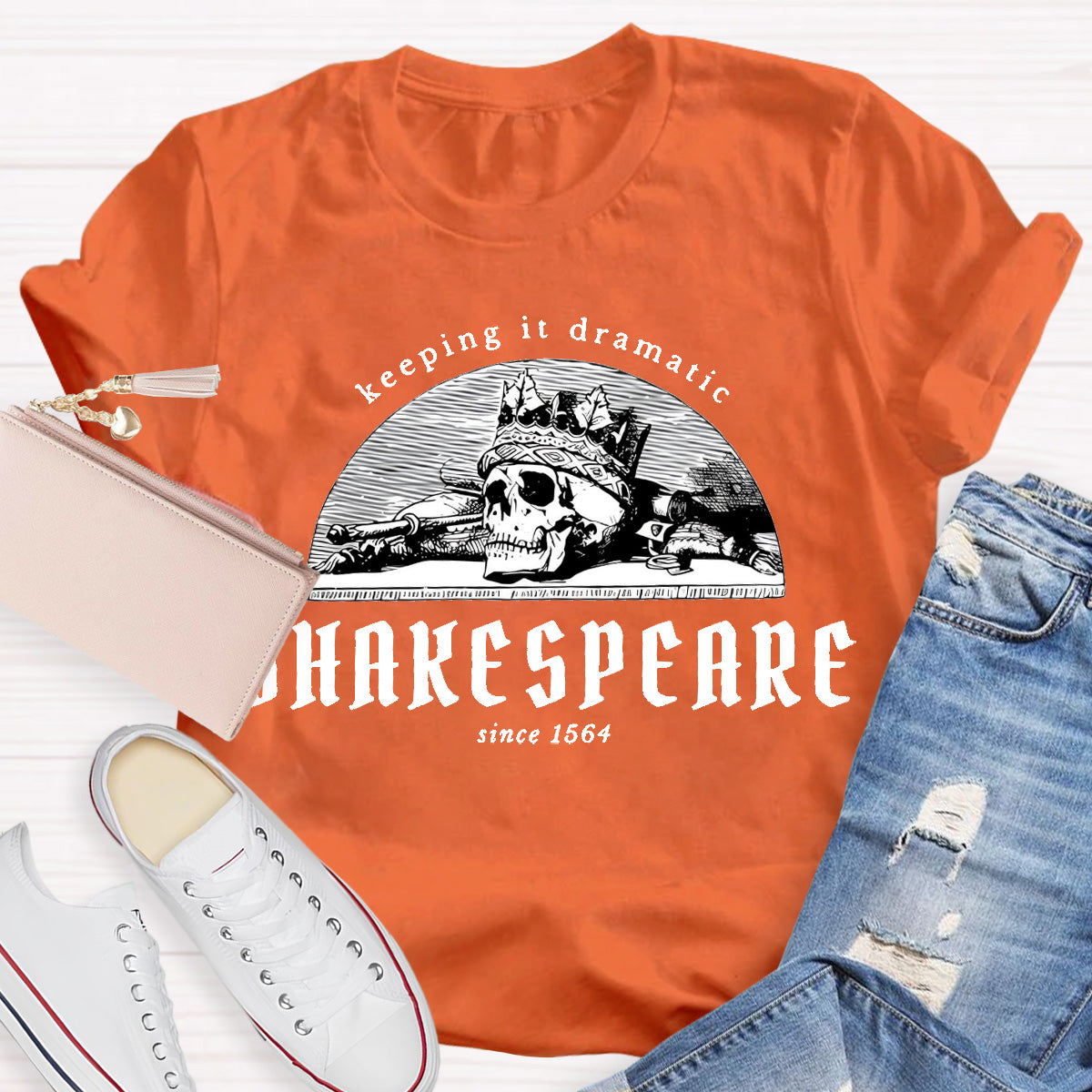 Shakespeare Keeping It Dramatic Teacher T-Shirt
