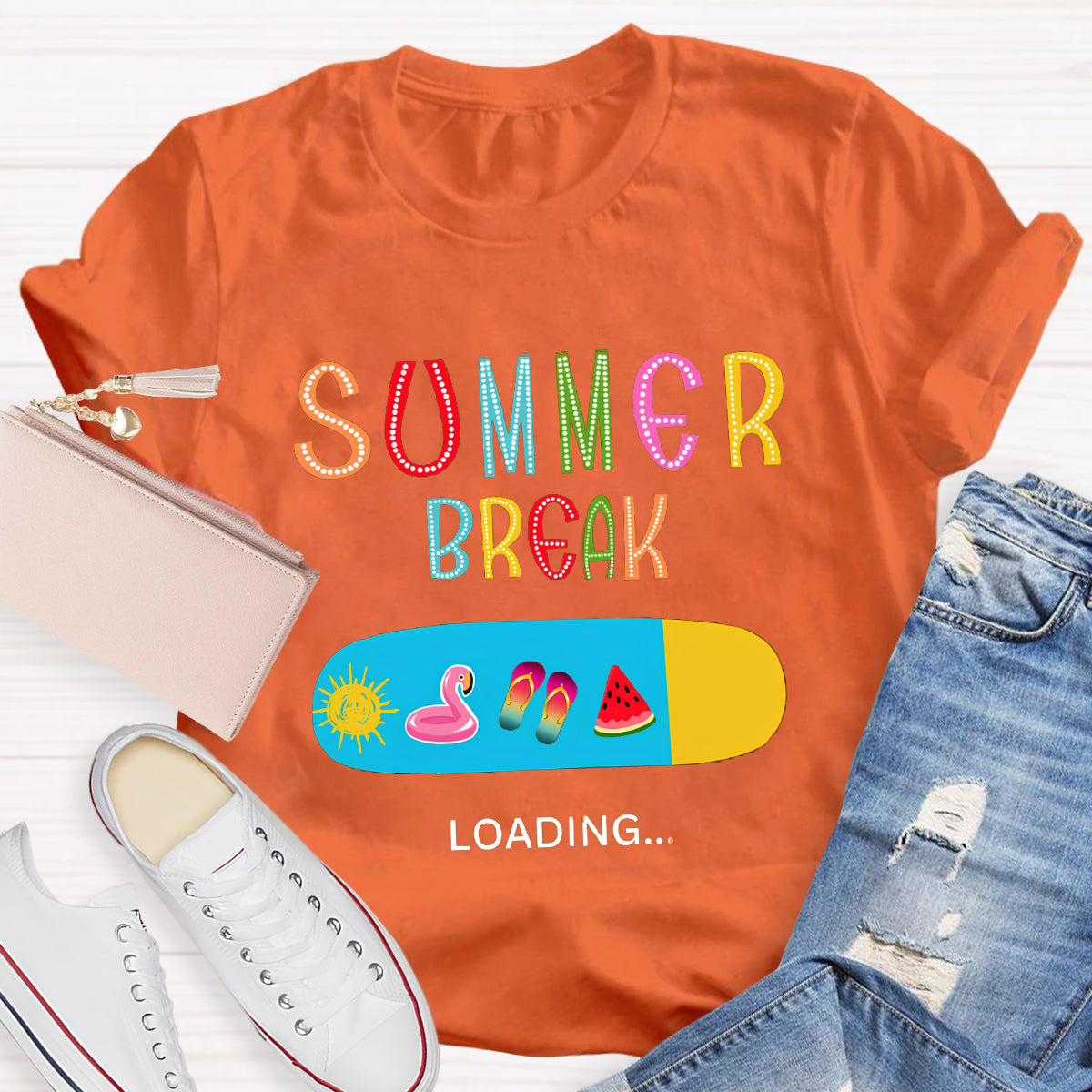 Summer Break Loading Teacher T-Shirt