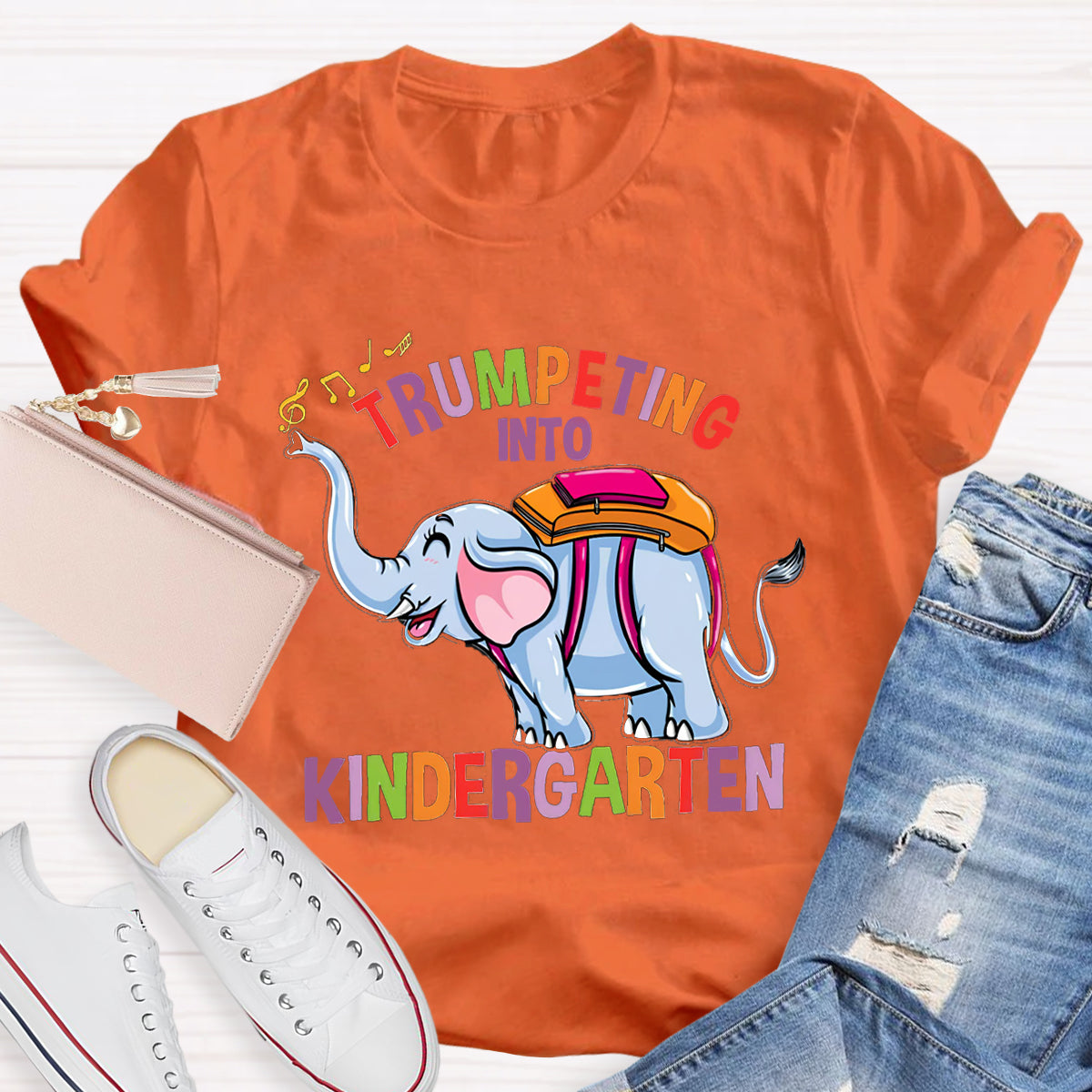 Trumpeting Into Kindergarten Teacher Shirt