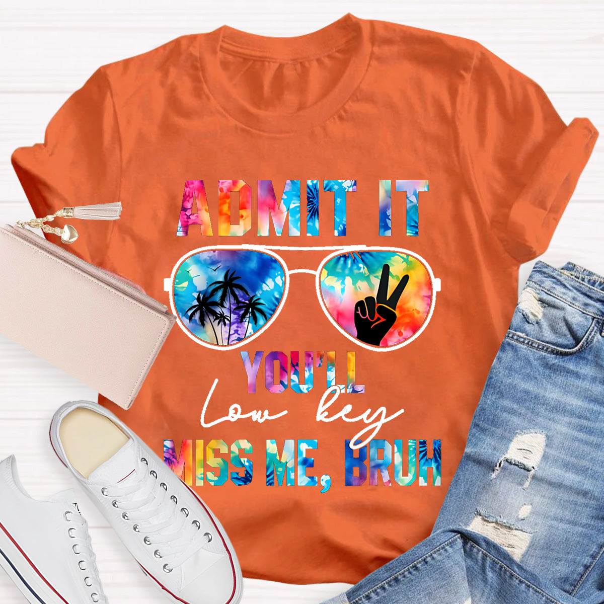 Admit It You'll Low Key Miss Me Bruh Teacher T-Shirt
