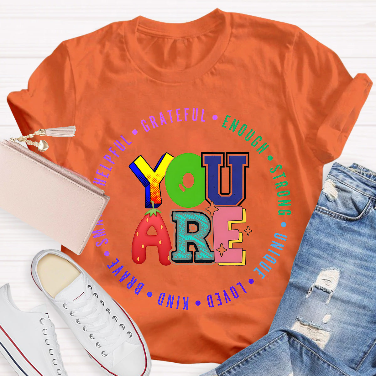 You Are Grateful Strong Enough Teacher T-Shirt