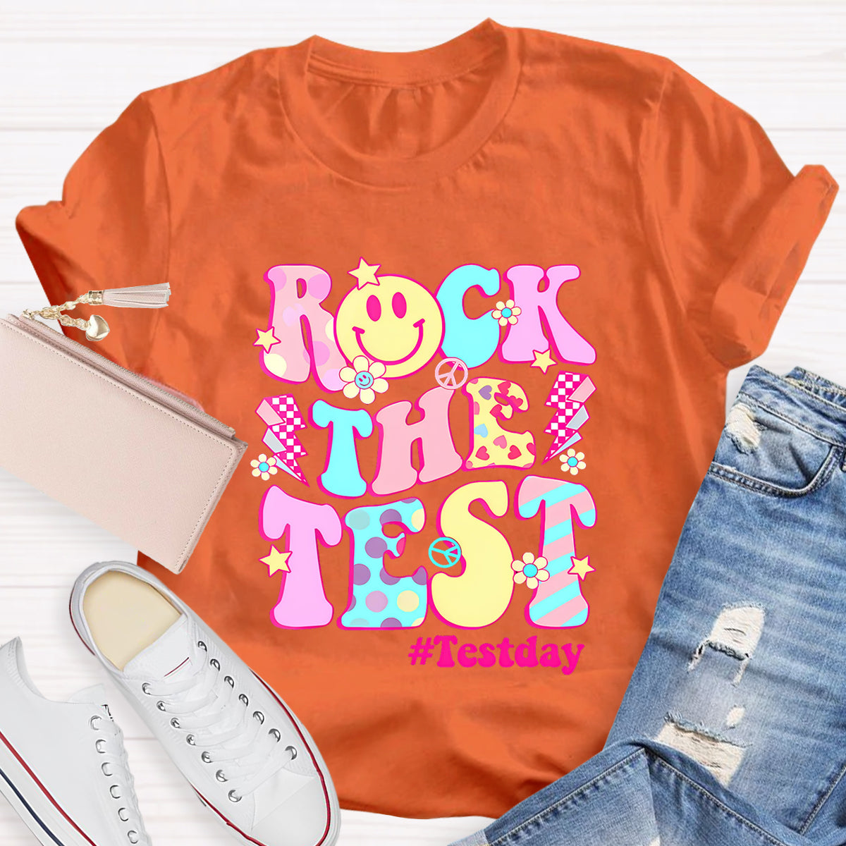 Rock The Text Text Day Teacher T-Shirt