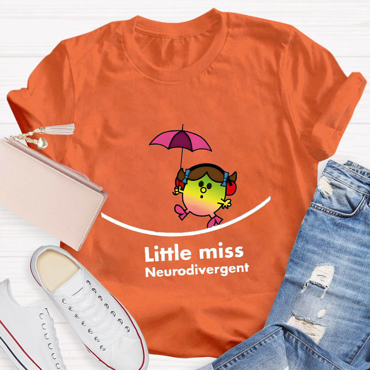 Neurodivergent Little Miss Teacher T-Shirt