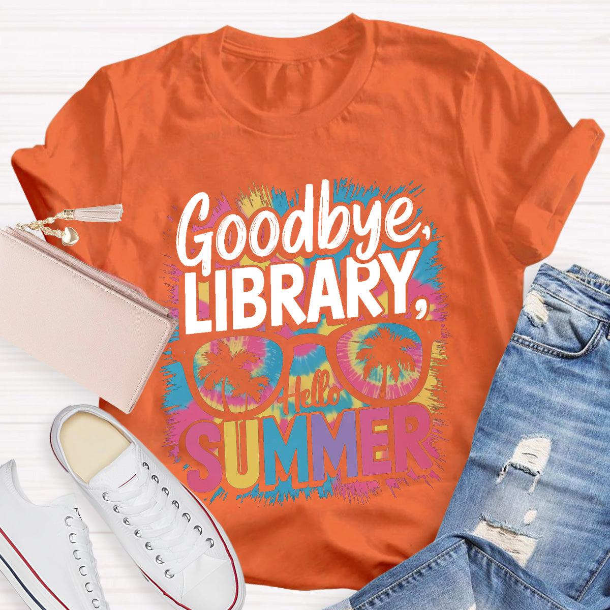 Goodbye Library Hello Summer Teacher T-Shirt