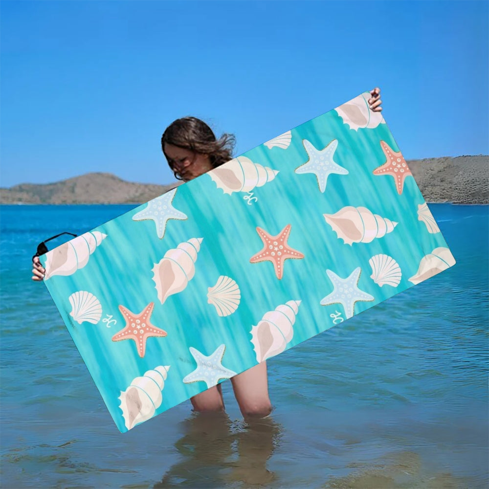 Blue Holiday Moments Beach Towel