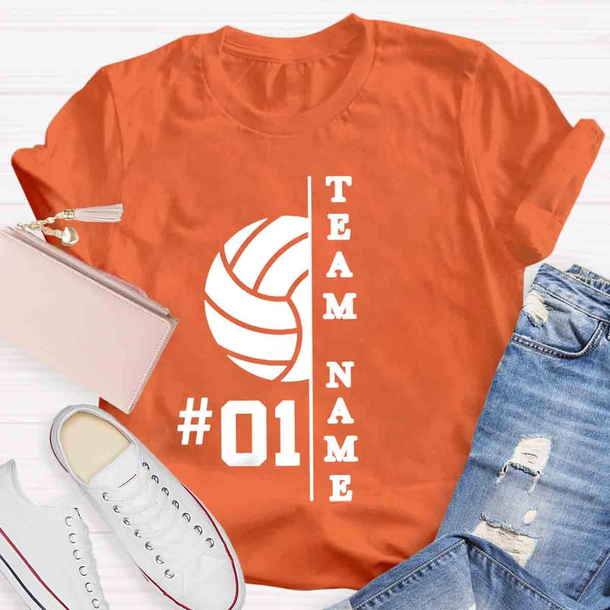 Personalized Team Name And Number T-Shirt