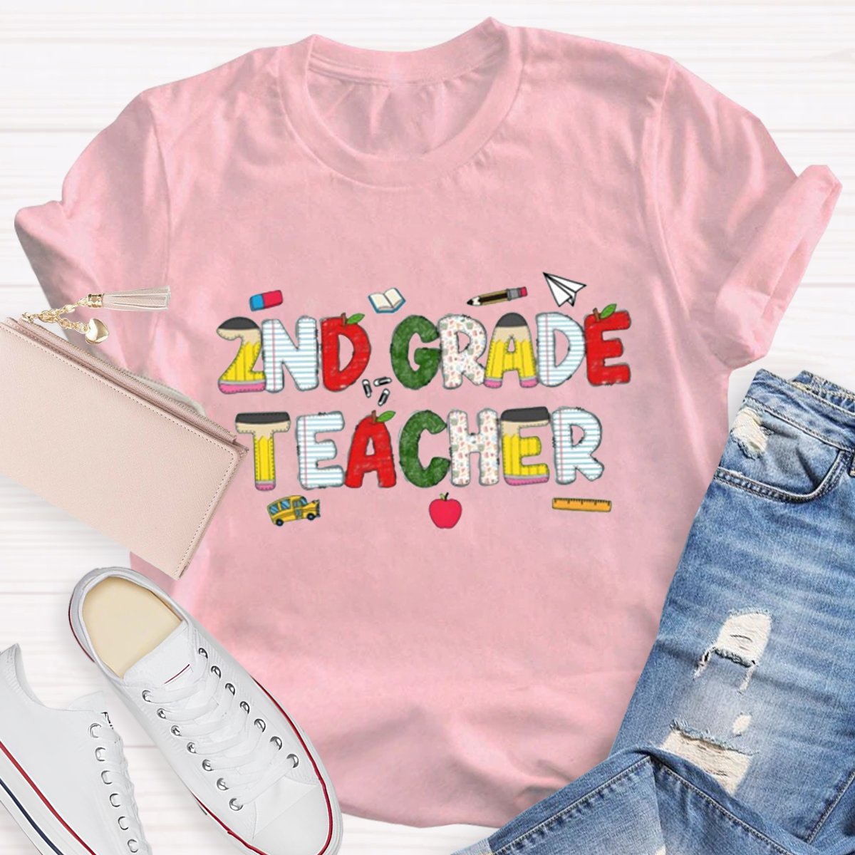 Personalized Grade Teacher Shirt