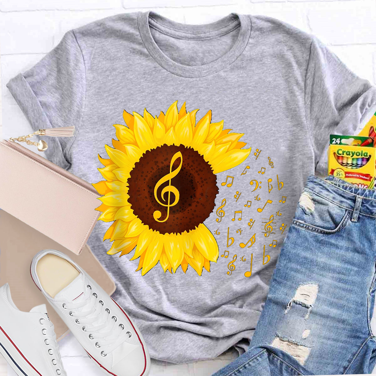 Music Gives Sunflowers The Rhythm Of Their Soul T-shirt