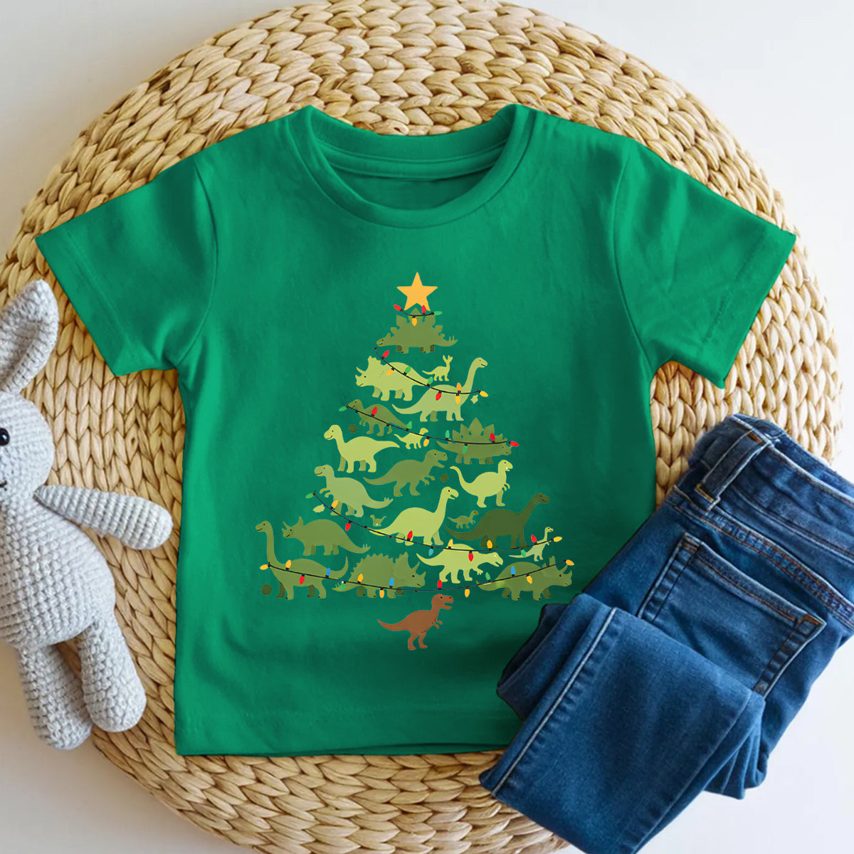 Christmas Lights And Christmas Tree Merry Vibes Toddler T-shirts