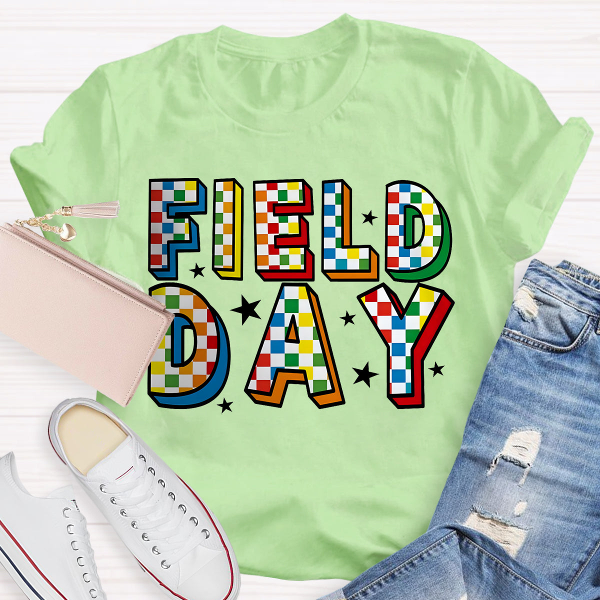 Field Day Black Star Teacher T-Shirt