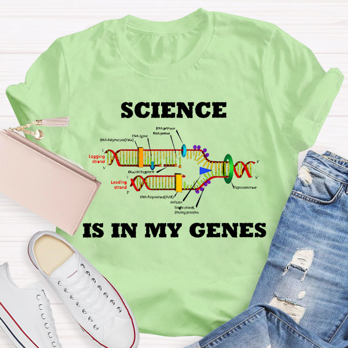 Science Is In My Genes Teacher T-Shirt