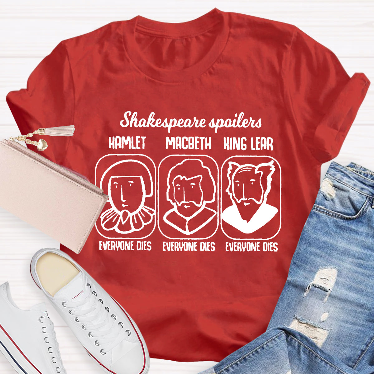 Shakespeare Spoilers Teacher T-Shirt