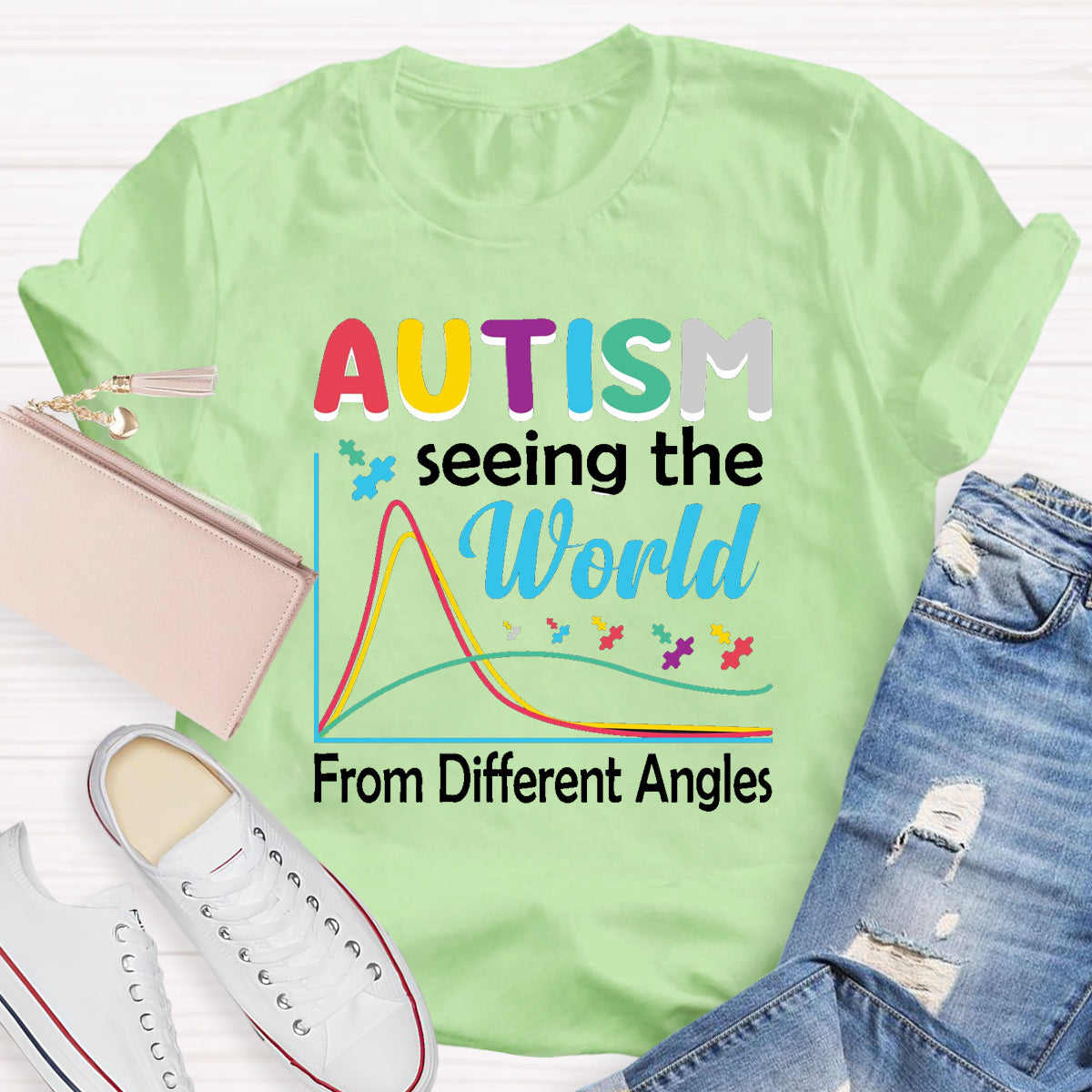 Autism Seeing The World From Different Angles T-Shirt