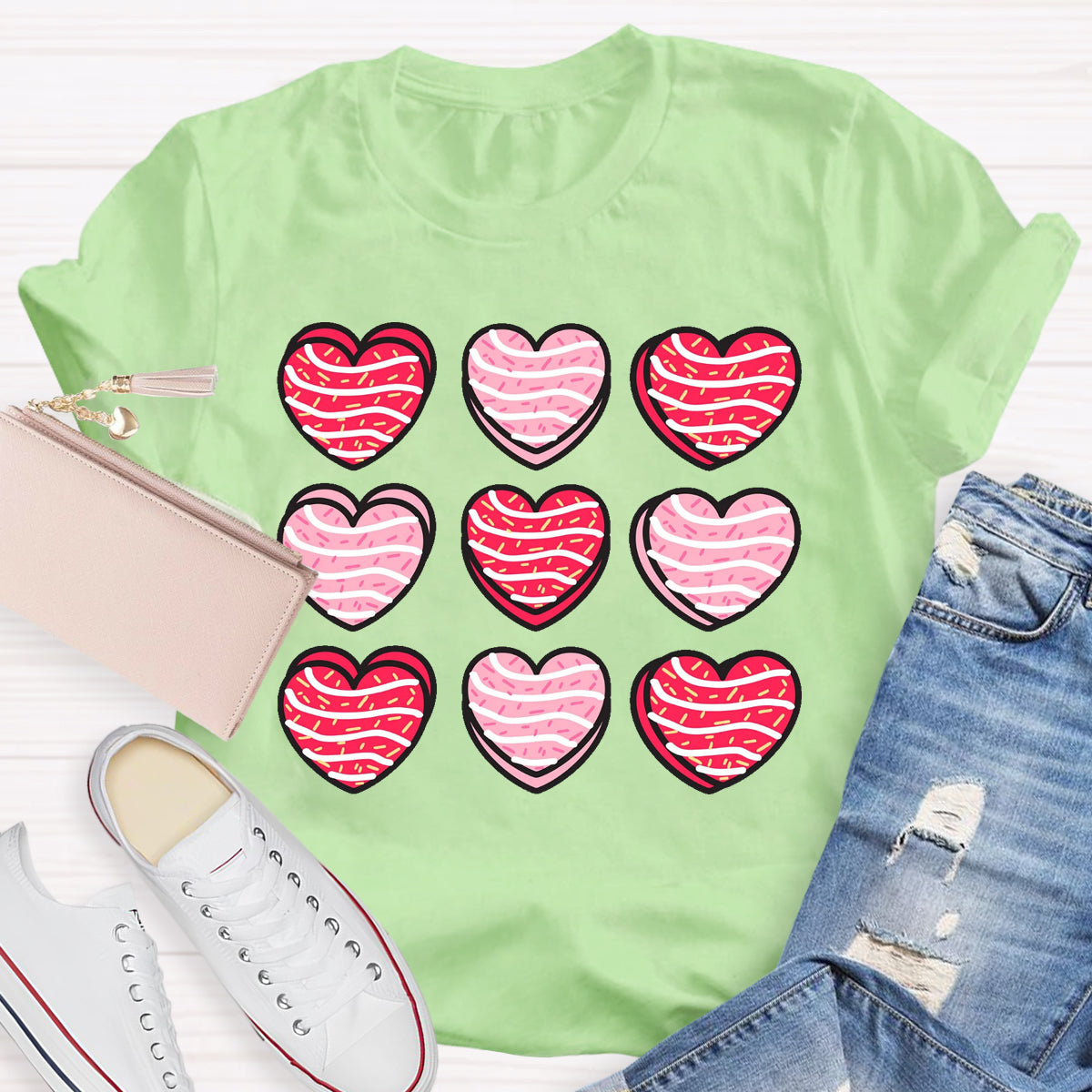 Valentine Heart Cakes T-Shirt