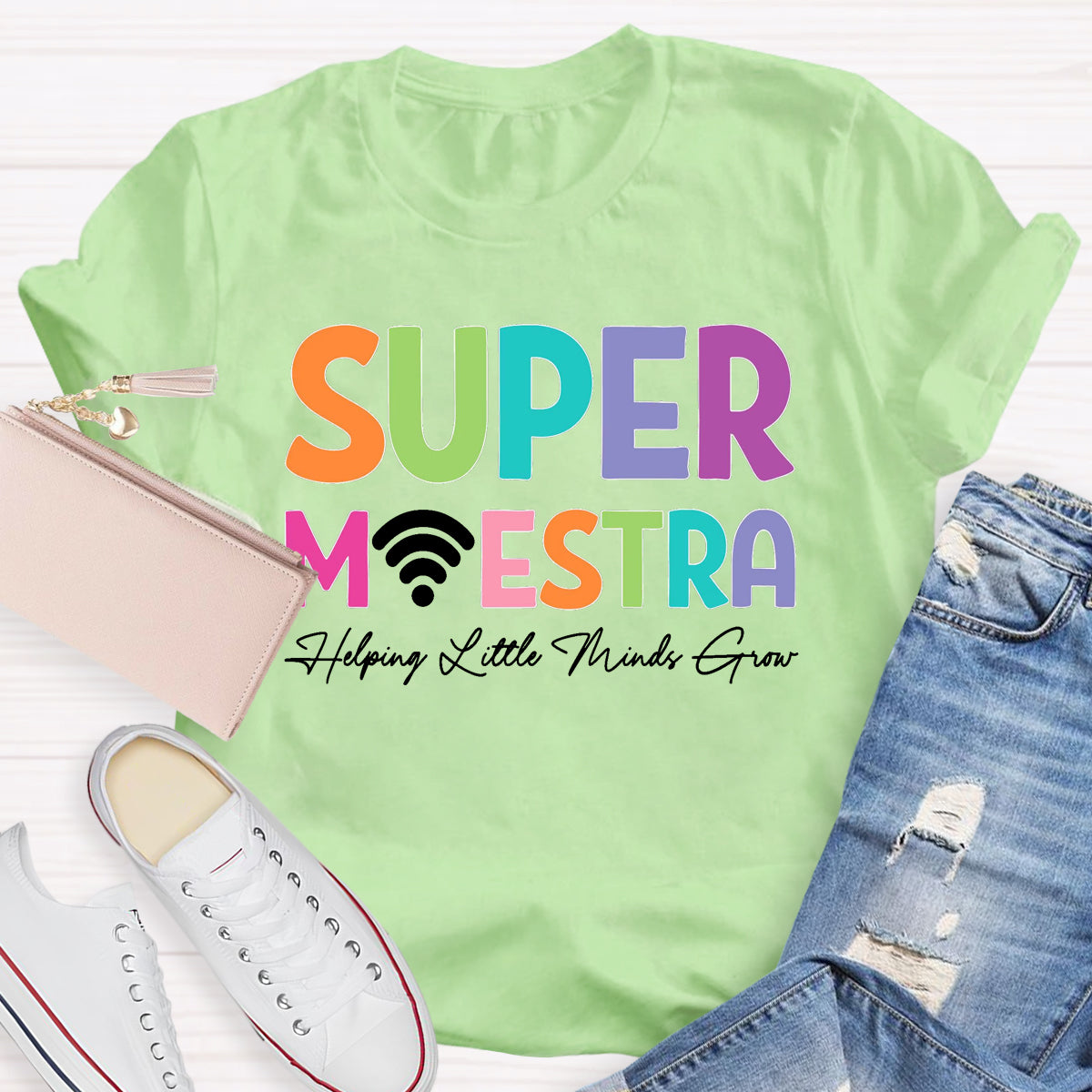 Super Maester Help Little Minds Grow Teacher T-Shirt