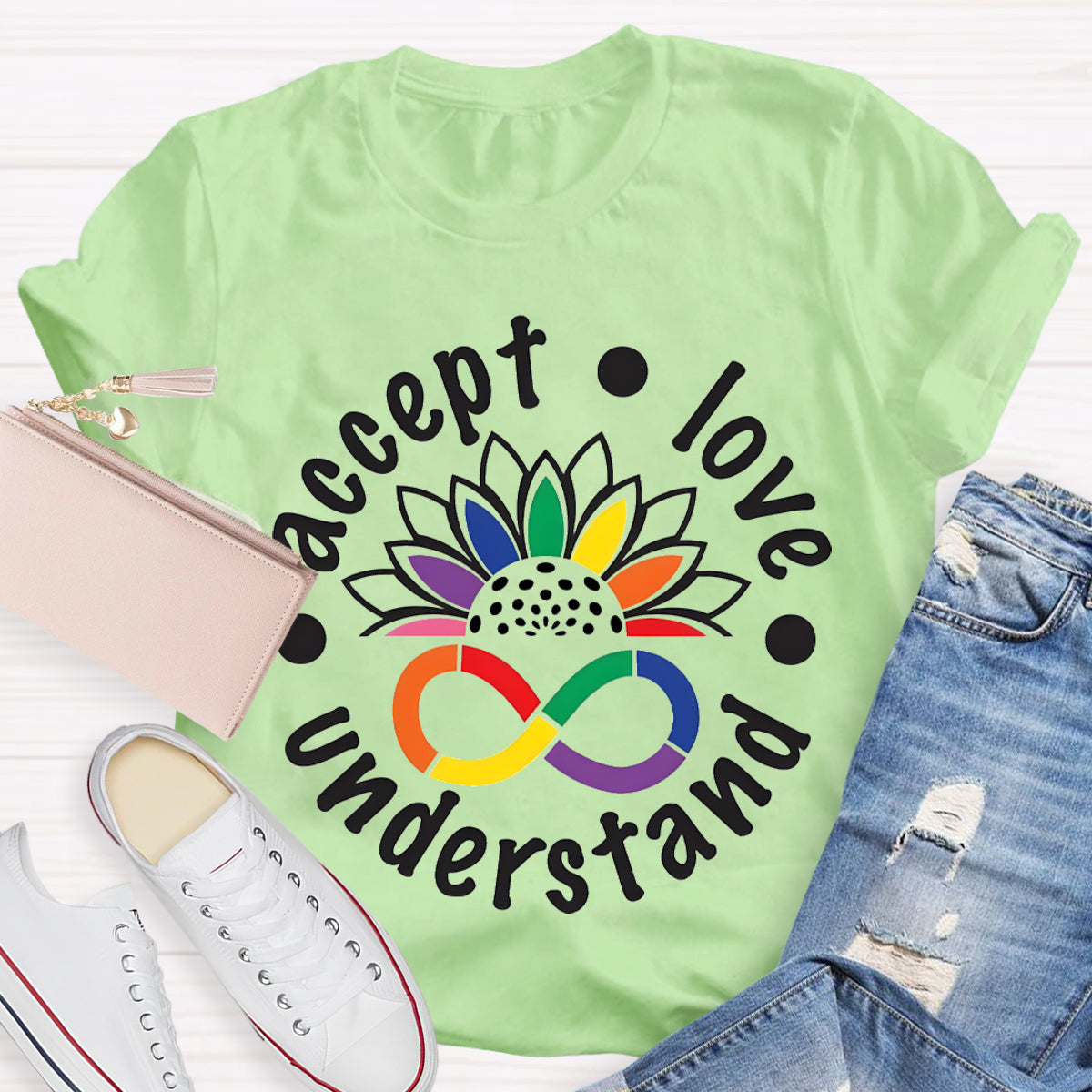 Accept Love Understand Teacher T-Shirt