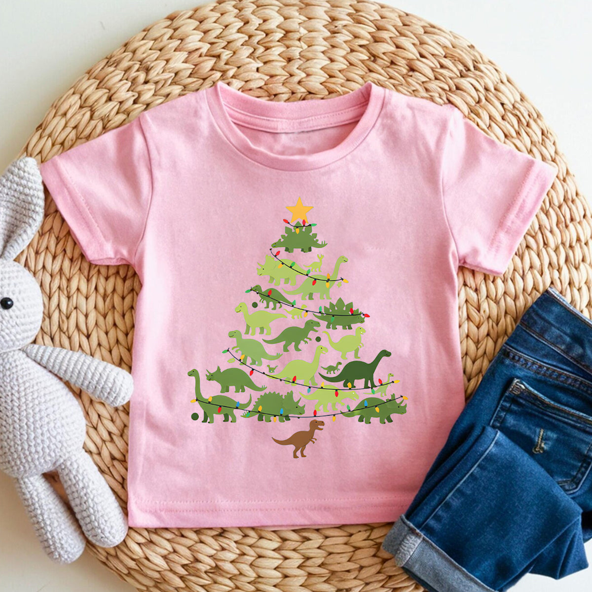 Christmas Lights And Christmas Tree Merry Vibes Toddler T-shirts