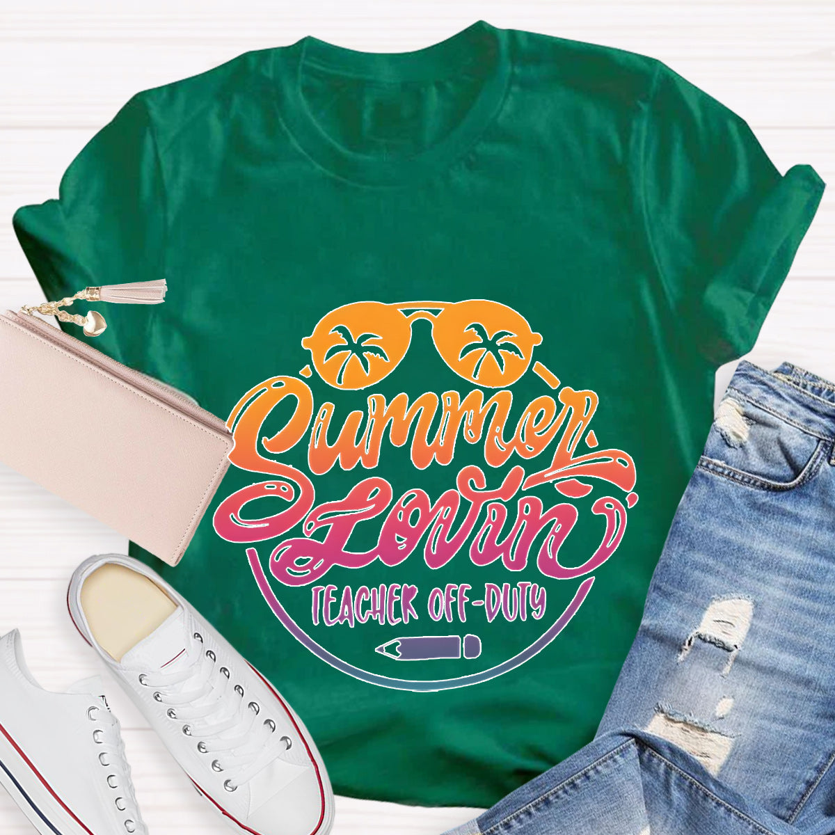 Summer Lovin Teacher Off Duty Teacher T-Shirt