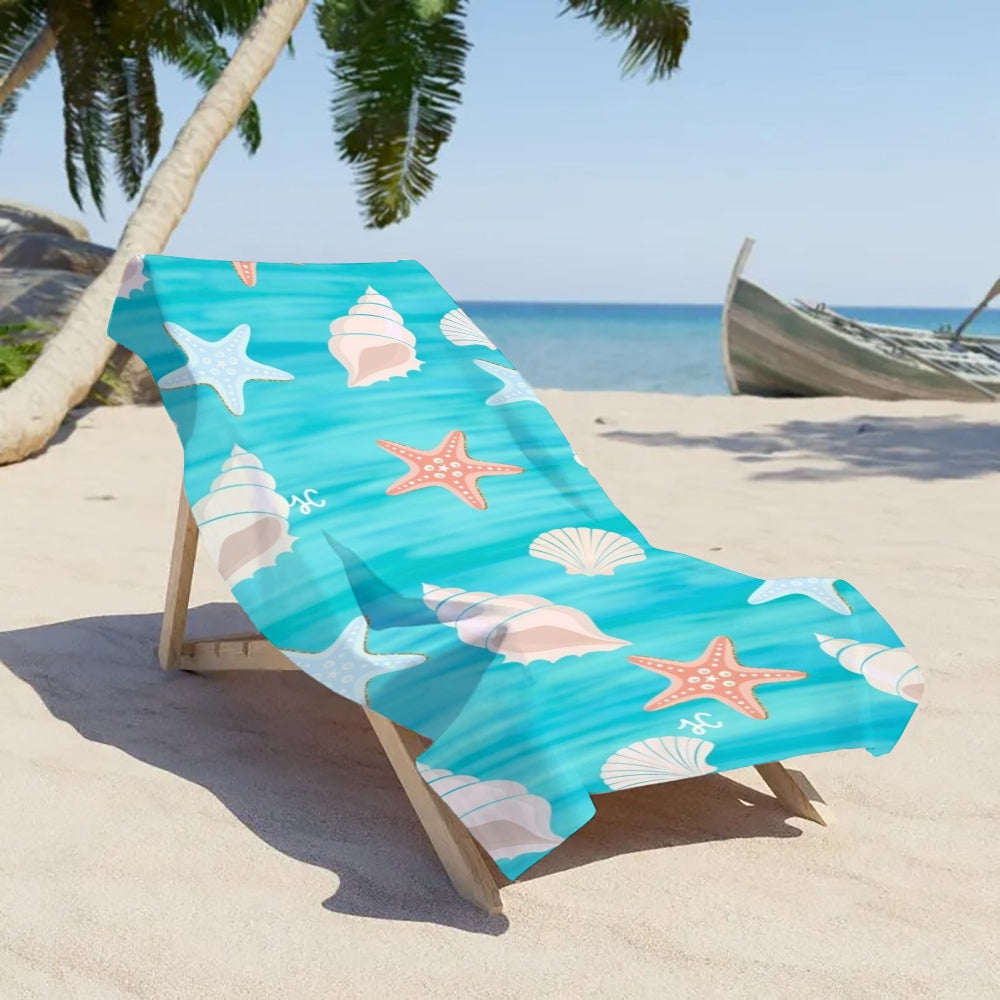 Blue Holiday Moments Beach Towel