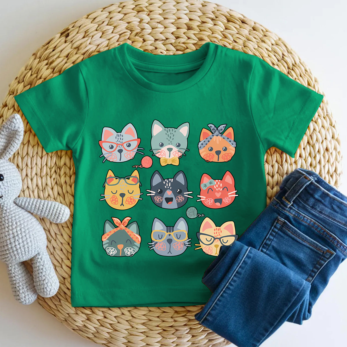 Cat Pattern  Toddler T-shirts