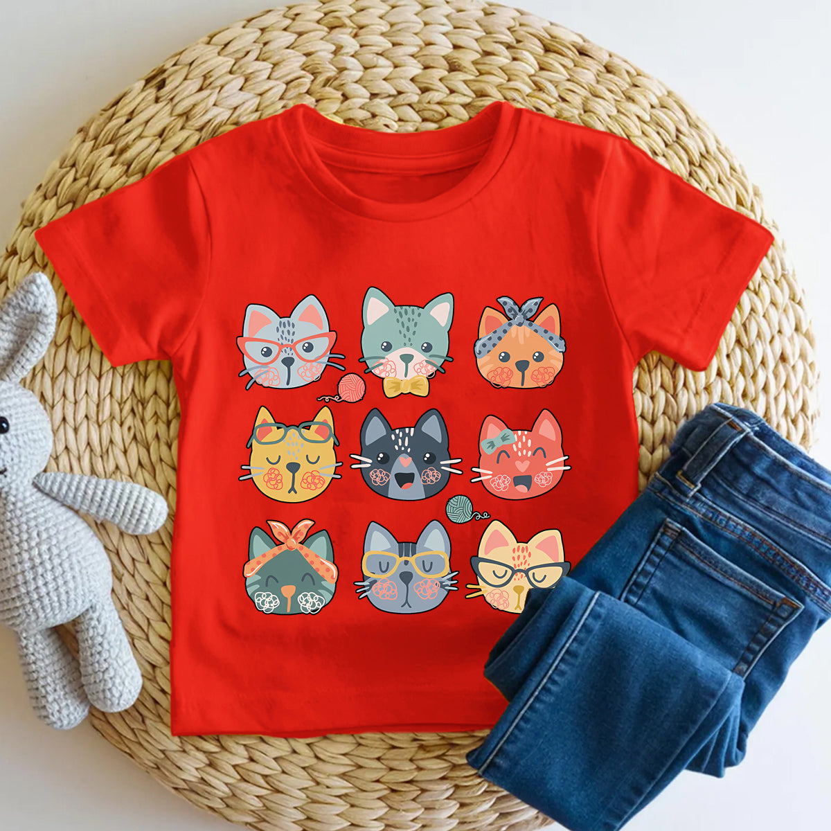 Cat Pattern  Toddler T-shirts