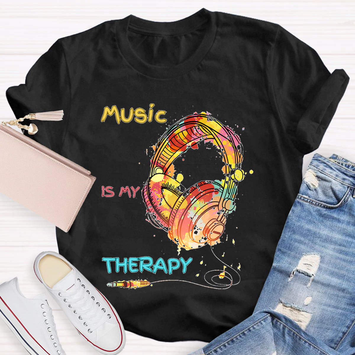 Music Is My Therapy T-shirt