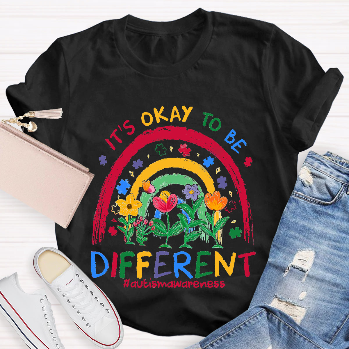It's Ok To Be Different Teacher T-Shirt