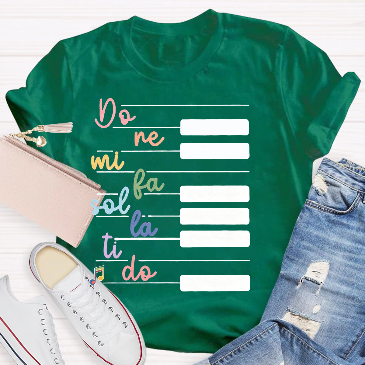 Do Re Mi Piano Keys Music Teacher T-Shirt