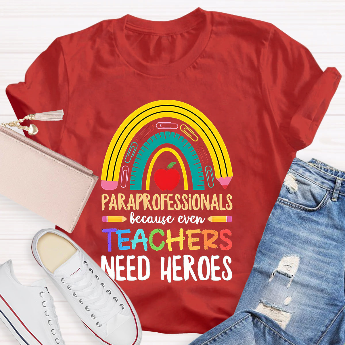 Teacher Needs Heroes Teacher T-Shirt