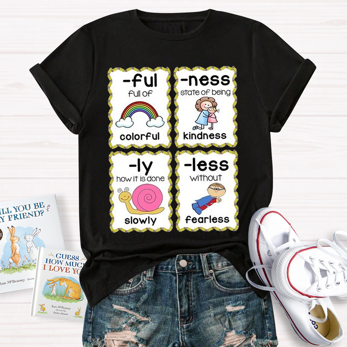 Prefixes and Suffixes Teaching Ideas for First Grade and Kindergarten T-Shirt