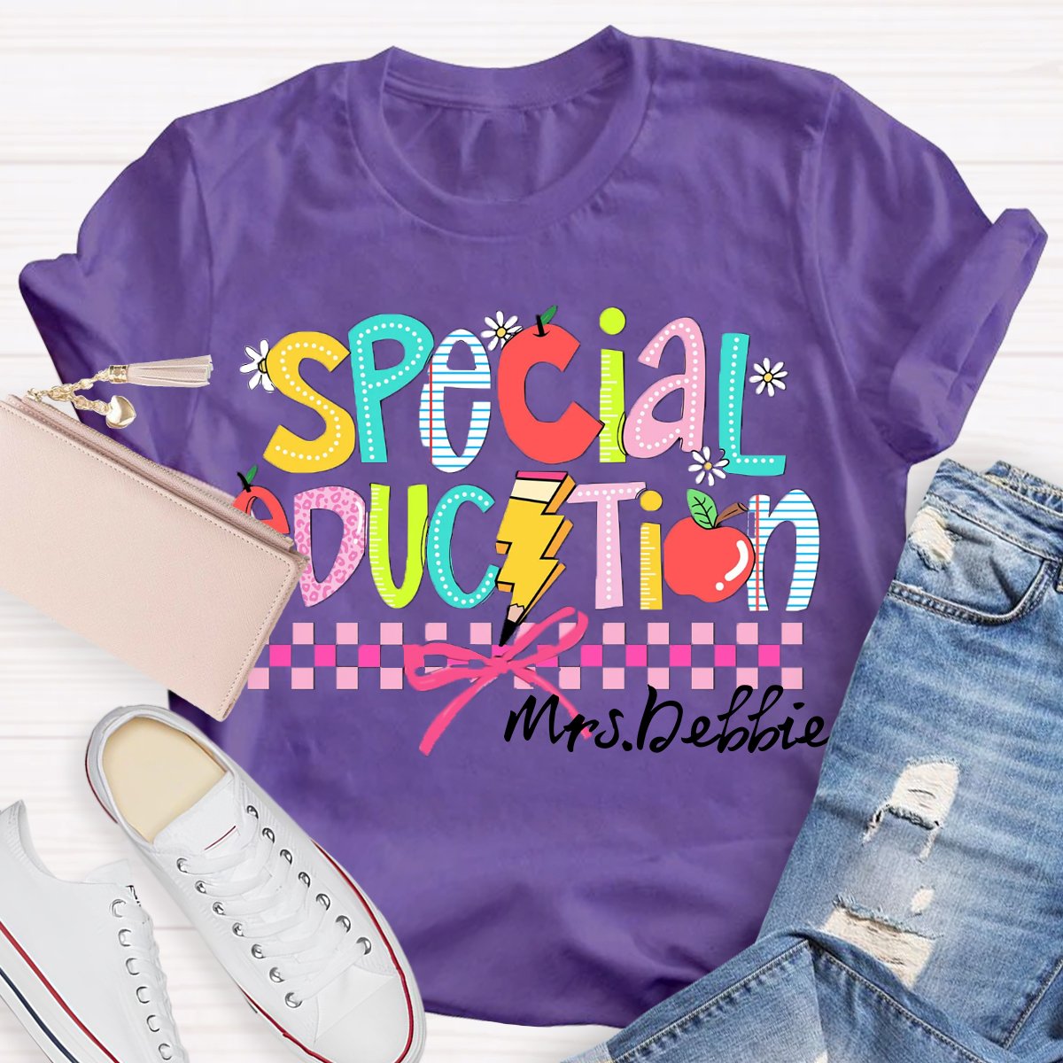 Personalized Name Special Education Teacher Shirt