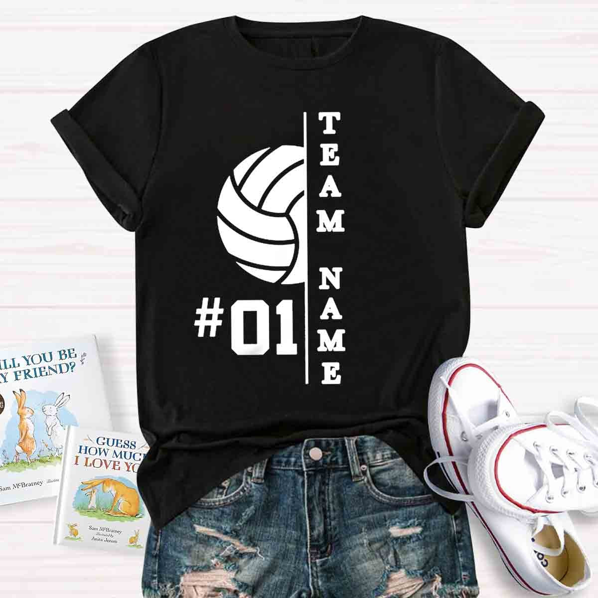 Personalized Team Name And Number T-Shirt