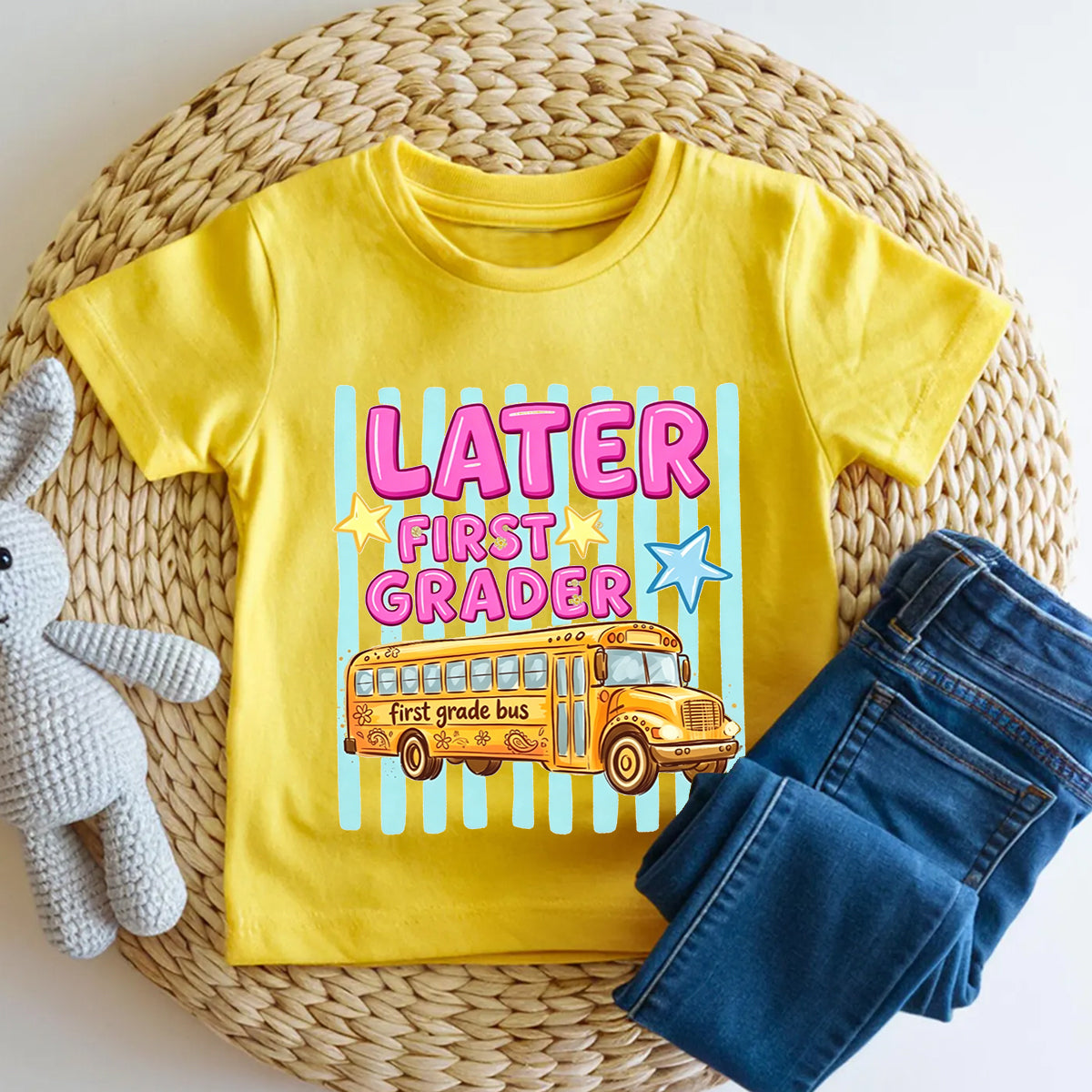 Personalized Grade Later First Grader Toddler T-shirts