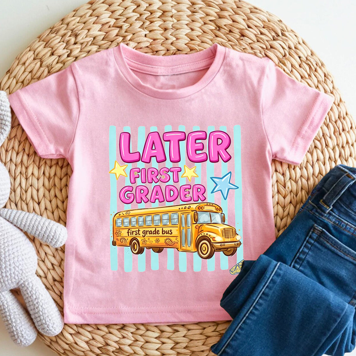 Personalized Grade Later First Grader Toddler T-shirts
