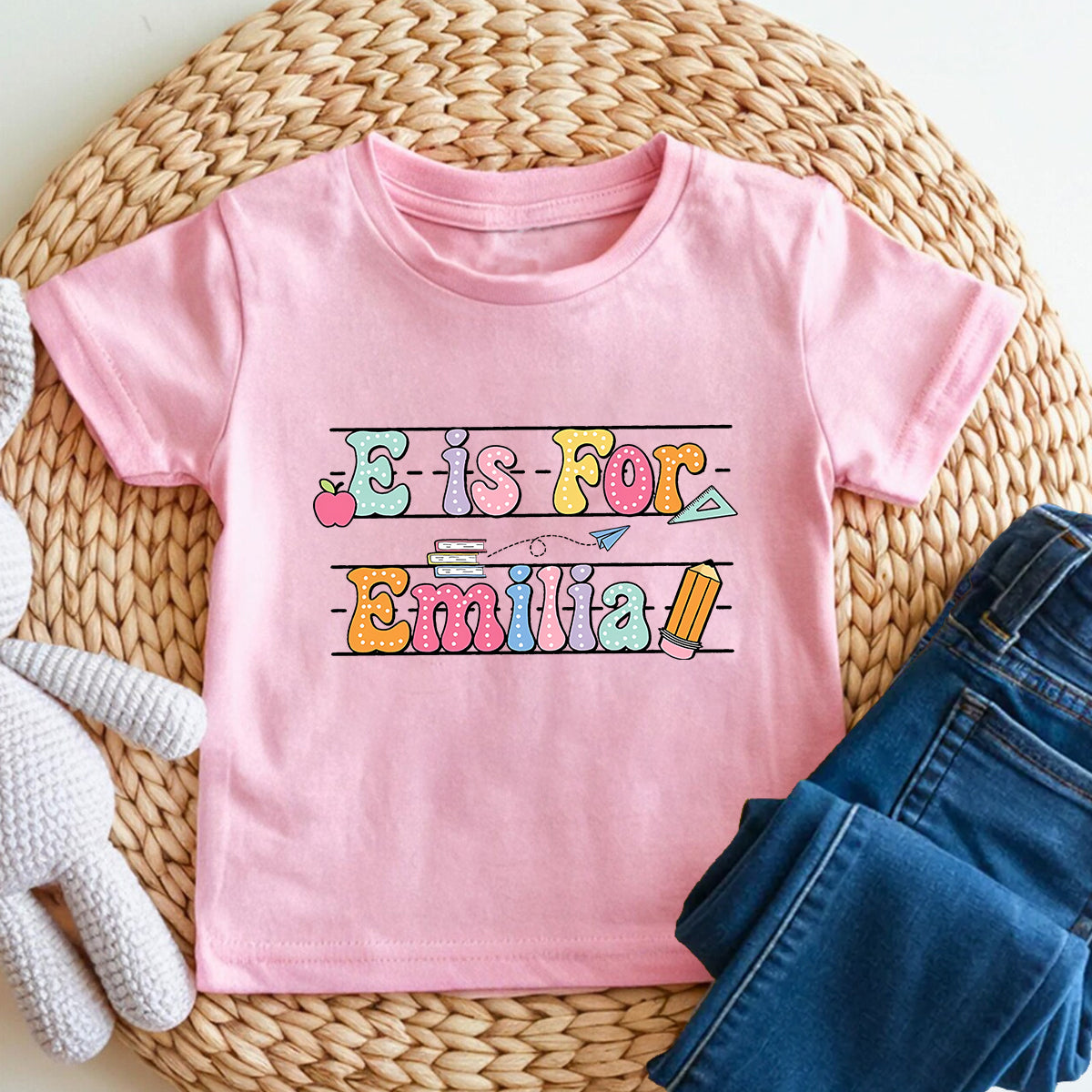 Personalized Name Sweet Little Learner Toddler T-shirts